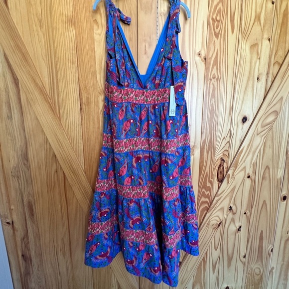 NWT House of Harlow 1960 Floral Blue Sleeveless Dress XL - Picture 2 of 10